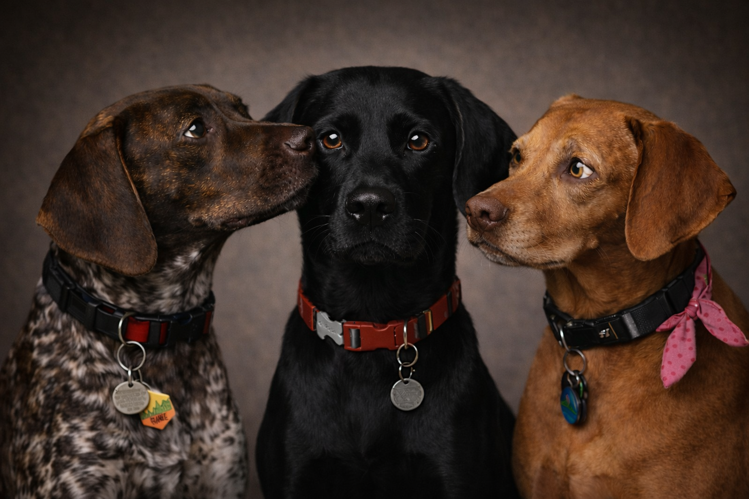 Frankie, Dean-o, and Monroe